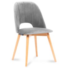 Ēdamistabas krēsls TINO 86x48 cm pelēka/dižskābardis