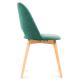 Ēdamistabas krēsls TINO 86x48 cm tumši zaļa/dižskābardis