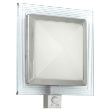 EGLO 88163 - Āra sienas gaismeklis ar sensoru PALI 1xE27/15W + 1xLED/1,28W IP44