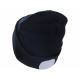 Extol - Cepure ar lukturi un USB uzlādi 300 mAh melna, izmērs UNI