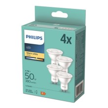 KOMPLEKTS 4x LED Spuldze Philips GU10/4,7W/230V 2700K
