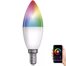 LED RGB Aptumšojama spuldze GoSmart E14/4,8W/230V 2700-6500K Tuya