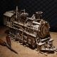 RoboTime - 3D koka mehāniskā puzle Tvaika lokomotīve