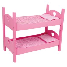 Small Foot - Divstāvu gulta lellēm rozā