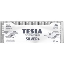 Tesla Batteries - 10 gab. Sārmaina baterija AA SILVER+ 1,5V