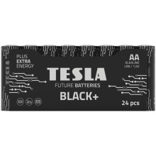 Tesla Batteries - 24 gab. Sārmaina baterija AA BLACK+ 1,5V
