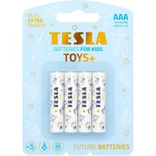Tesla Batteries - 4 gab. Sārmaina baterija AAA TOYS+ 1,5V