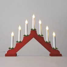 Ziemassvētku svečturis FILAMENT 7xE10/0,2W/230V