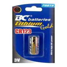 1 gb Litija baterija CR123 GOLD 3V