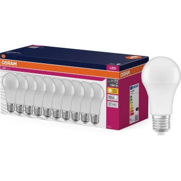 10x LED spuldžu komplekts CLASSIC A75 E27/10W/230V 2700K - Osram