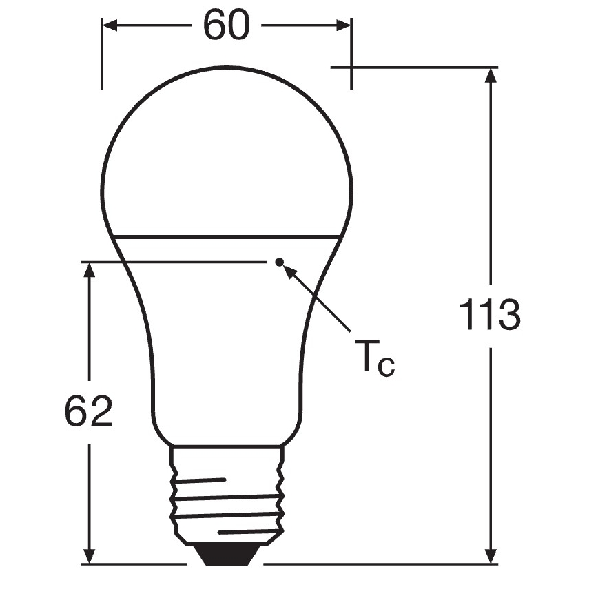 10x LED spuldžu komplekts CLASSIC A75 E27/10W/230V 2700K - Osram