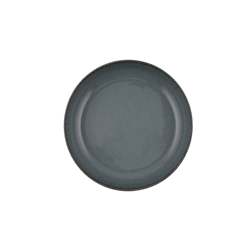 16 daļu trauku komplekts, pelēks, porcelāns