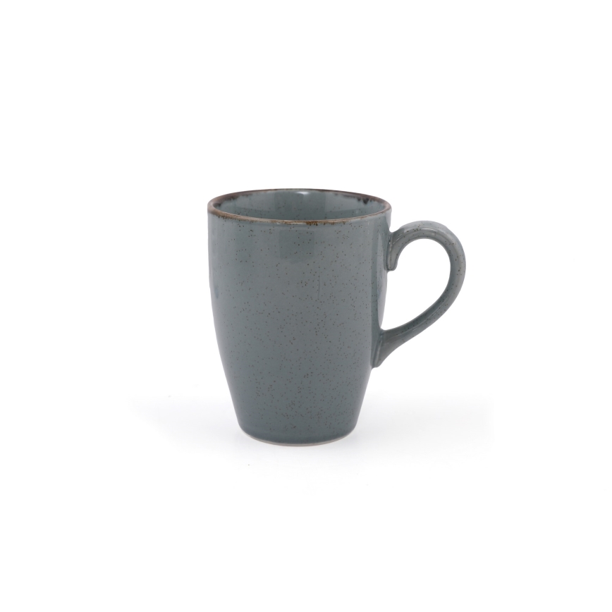 16 daļu trauku komplekts, pelēks, porcelāns