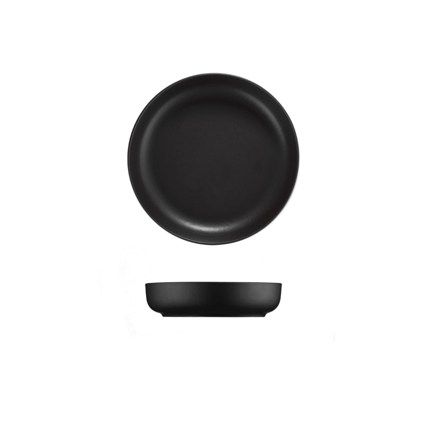 16 gab. ēdienu servīze, melna/porcelāns