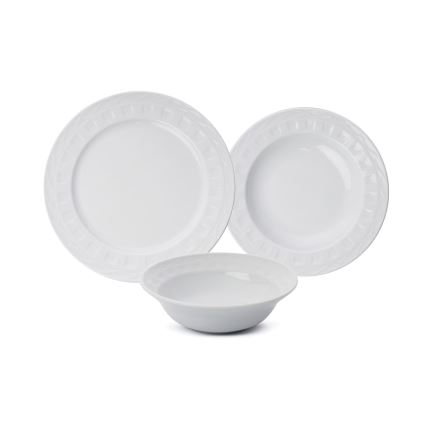 18 daļu galda servīze, balta/porcelāns