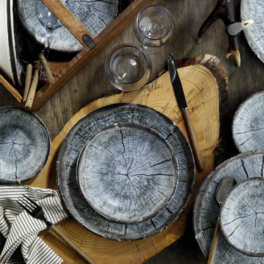 18 daļu galda servīze, zila/porcelāns