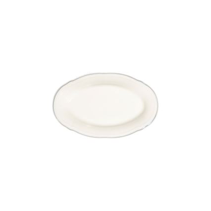 18 daļu krēmkrāsas porcelāna servīze ar sudraba akcentiem