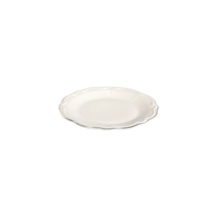 18 daļu krēmkrāsas porcelāna servīze ar sudraba akcentiem
