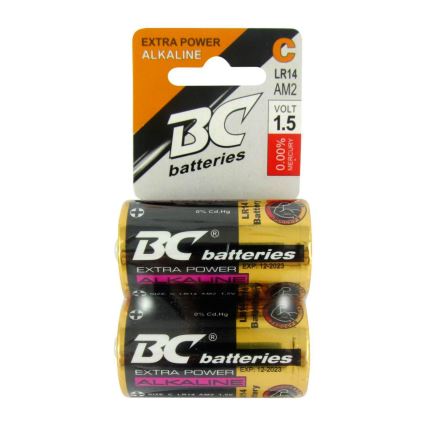 2 gab Alkaline baterija EXTRA POWER C 1,5V