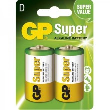 2 gab Sārmu baterija LR20 GP SUPER 1,5V