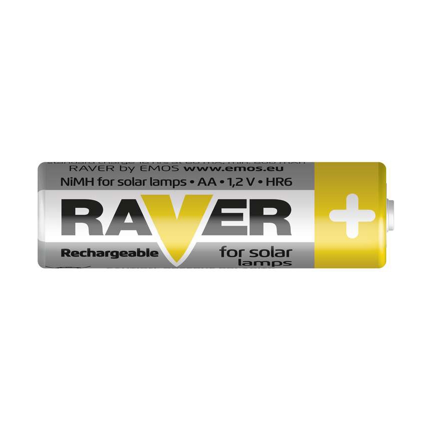 2 gab Uzlādējama baterija AA RAVER NiMH/1,2V/600 mAh