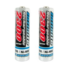 2 gab Uzlādējama baterija NiMH AA 2300 mAh 1,2V