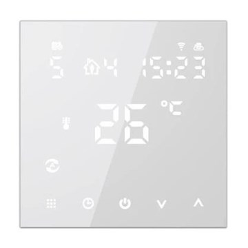 230V iebūvējamais termostats, balts, Wi‑Fi Tuya
