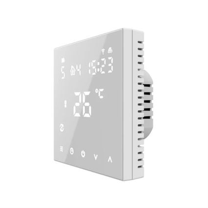 230V iebūvējamais termostats, balts, Wi‑Fi Tuya