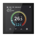 230V iebūvējamais termostats, melns, ar Wi‑Fi (Tuya)