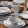 24 daļu baltā porcelāna galda servīze