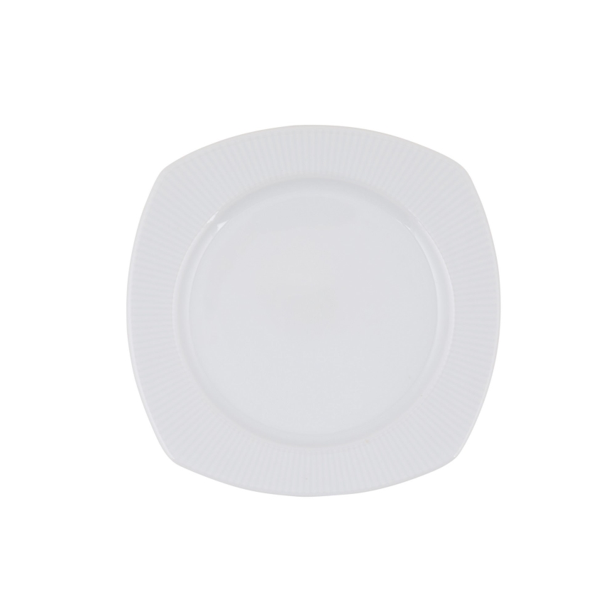 24 daļu baltā porcelāna galda servīze