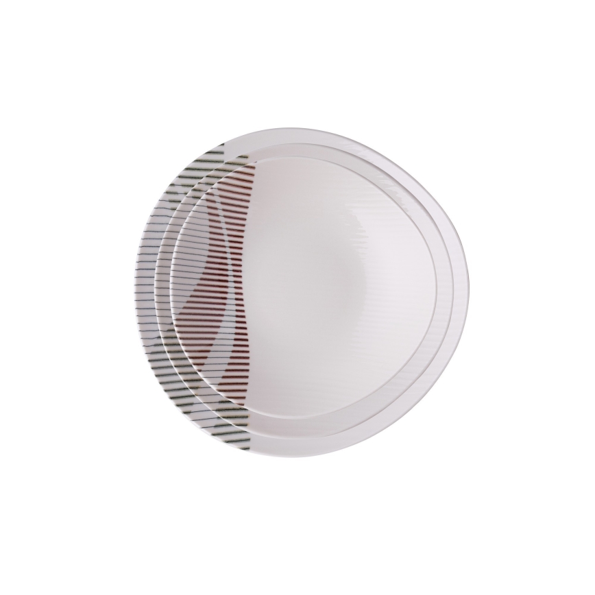 24 daļu daudzkrāsaina porcelāna servīze