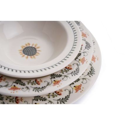 24 daļu daudzkrāsaina porcelāna servīze