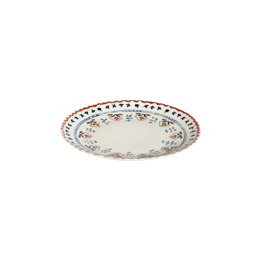 24 daļu daudzkrāsaina porcelāna servīze