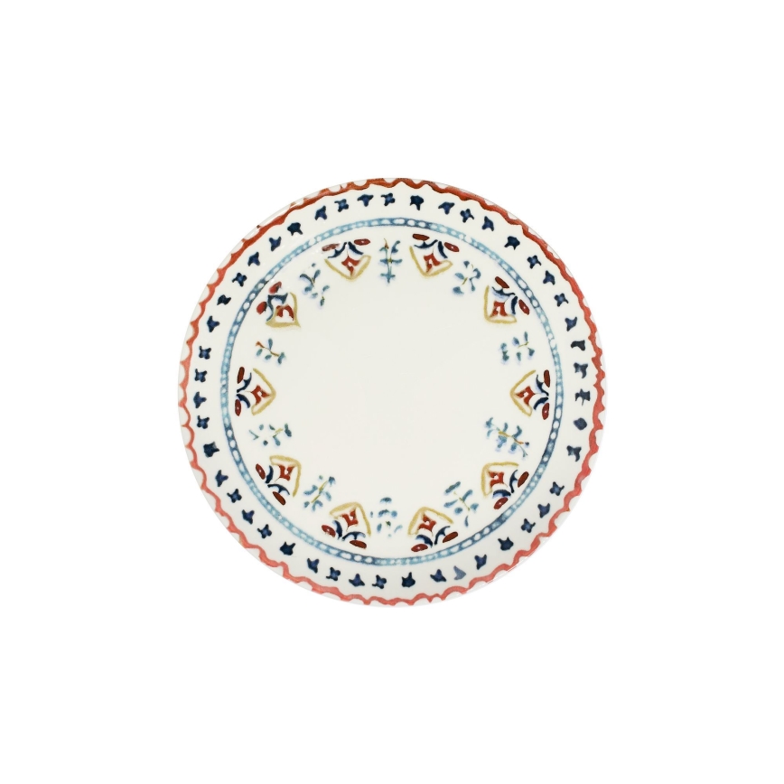 24 daļu daudzkrāsaina porcelāna servīze