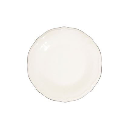 24 daļu galda servīze, balta/sudraba/porcelāns