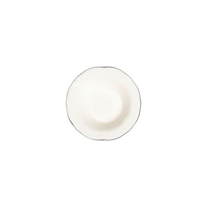 24 daļu galda servīze, balta/sudraba/porcelāns