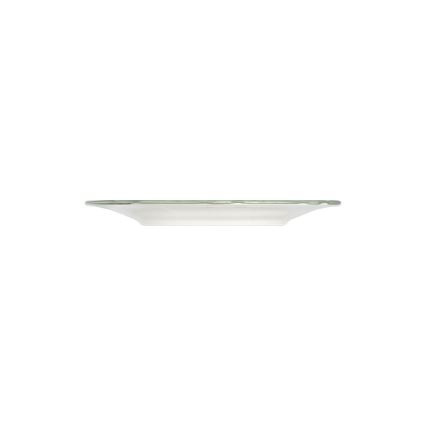 24 daļu galda trauku komplekts, balts/zaļš, porcelāns