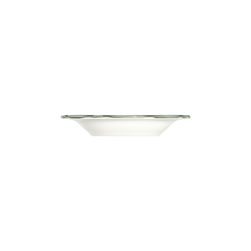 24 daļu galda trauku komplekts, balts/zaļš, porcelāns