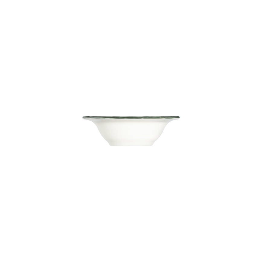 24 daļu galda trauku komplekts, balts/zaļš, porcelāns