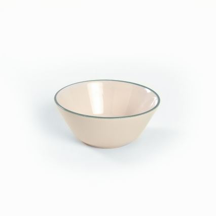 24 daļu galda trauku komplekts, bēšs/zaļš/akmensmāls