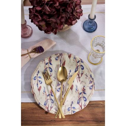 24 daļu krāsaina porcelāna servīze