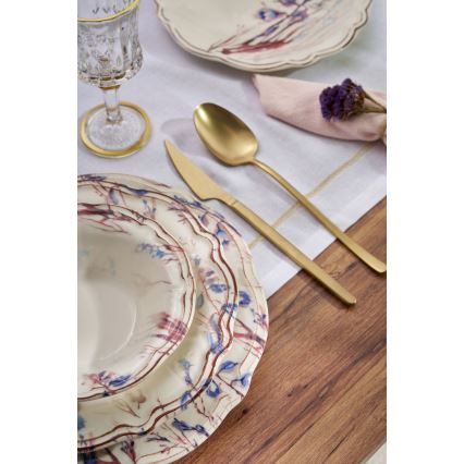 24 daļu krāsaina porcelāna servīze