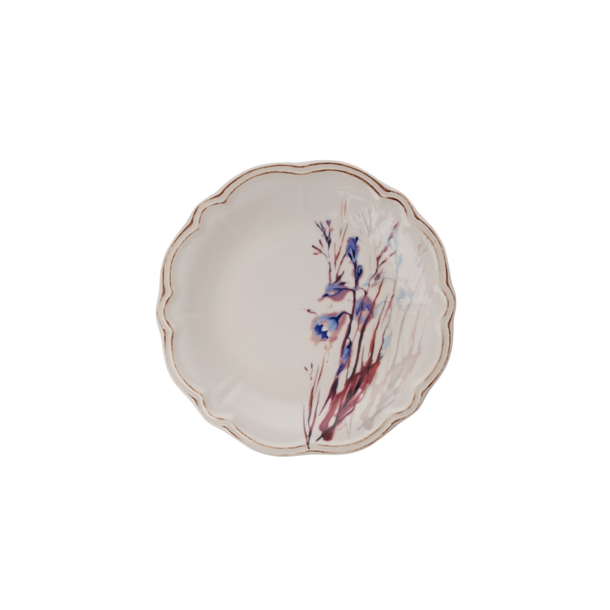 24 daļu krāsaina porcelāna servīze