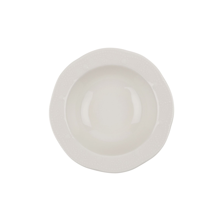 24 daļu krēmkrāsas/porcelāna servīze