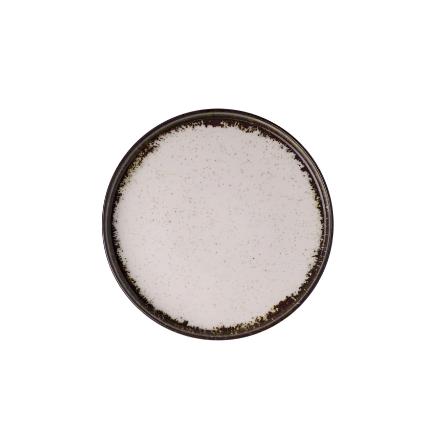 24 daļu porcelāna galda servīze, balta/brūna