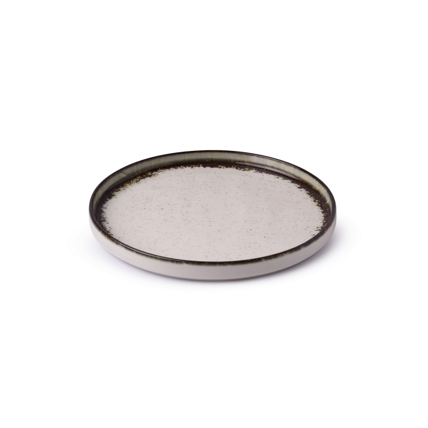 24 daļu porcelāna galda servīze, balta/brūna