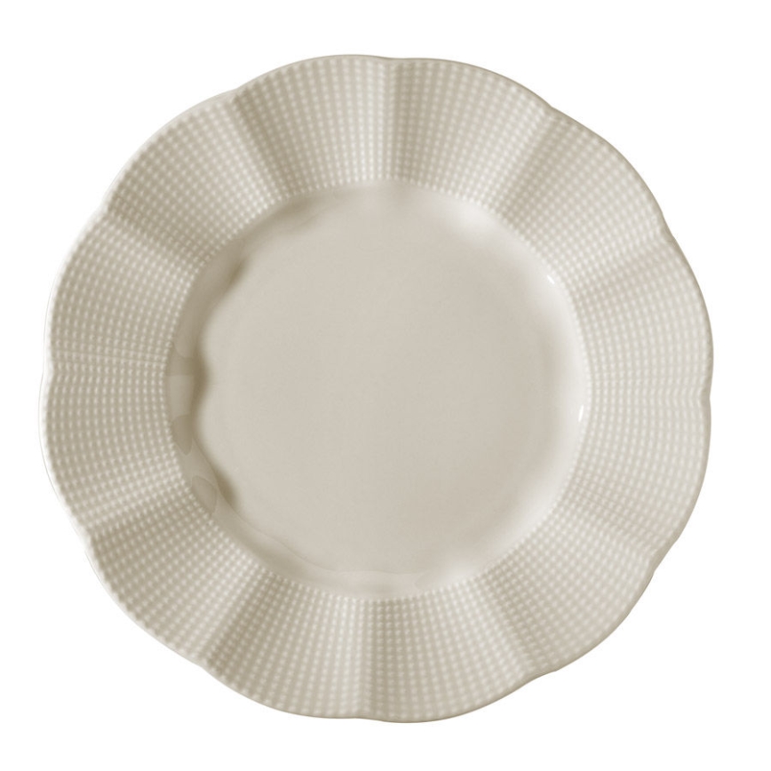 24 daļu porcelāna galda servīze, balta