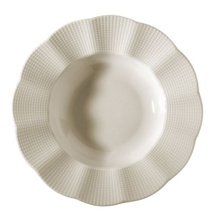 24 daļu porcelāna galda servīze, balta