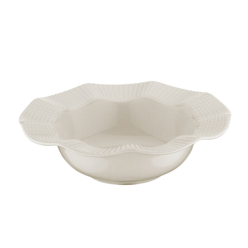 24 daļu porcelāna galda servīze, balta